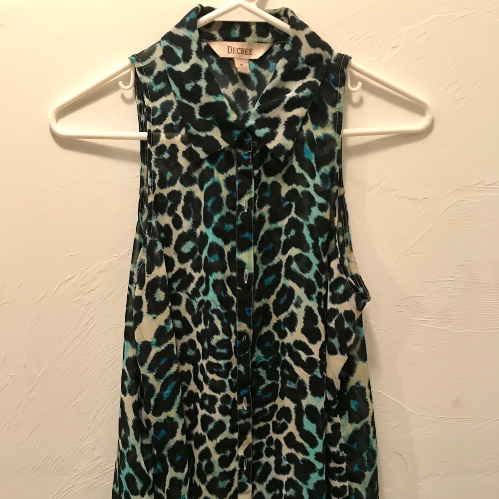 Decree Leopard Button Up